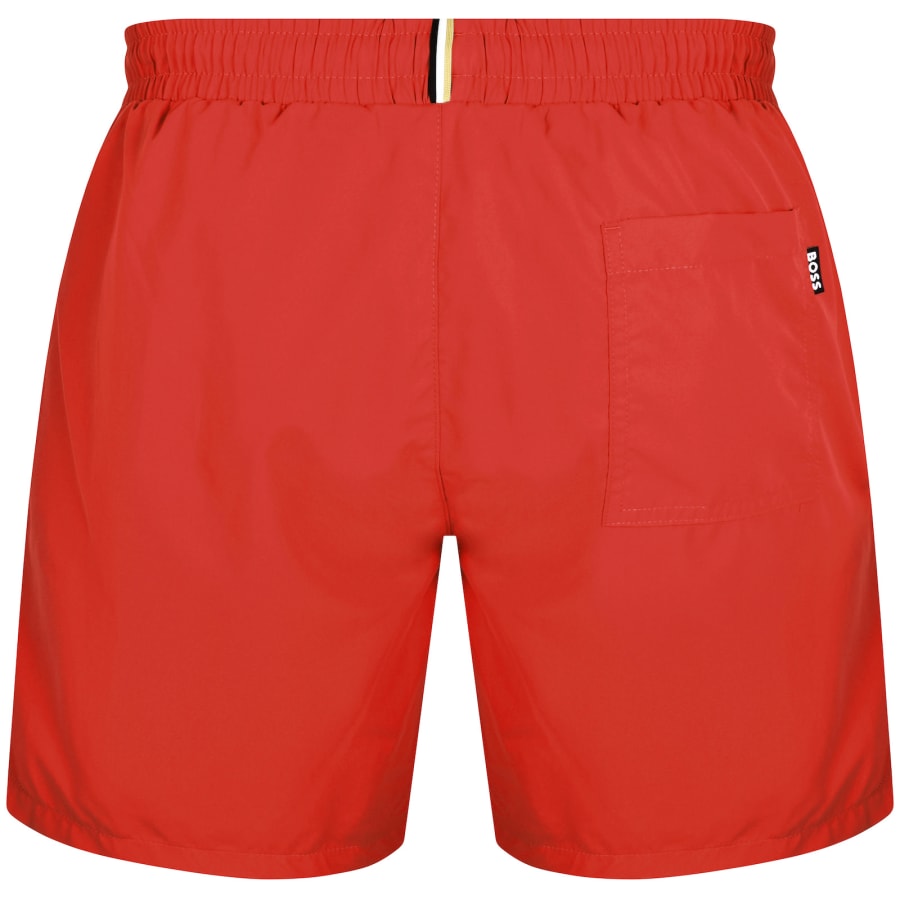 BOSS Dolphin Swim Shorts Red Mainline Menswear United States